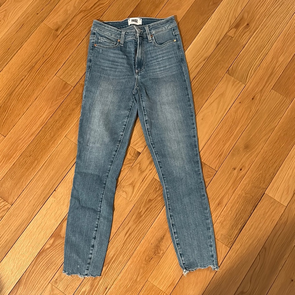 Paige denim light wash jeans